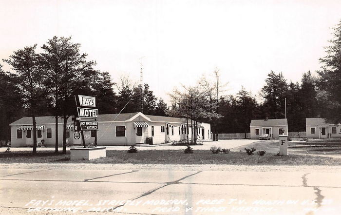 Fays Motel (Grayling Extended Stay) - Vintage Postcard (newer photo)
